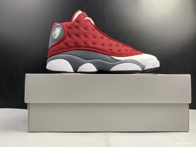 13 Gym 414571-600 Flint Jordan Grey Retro Air Red 0530